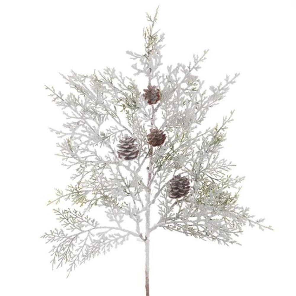 Snowy Pine Spray 73cm