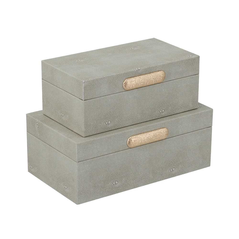 Decorative Boxes Oyster (Set of 2)