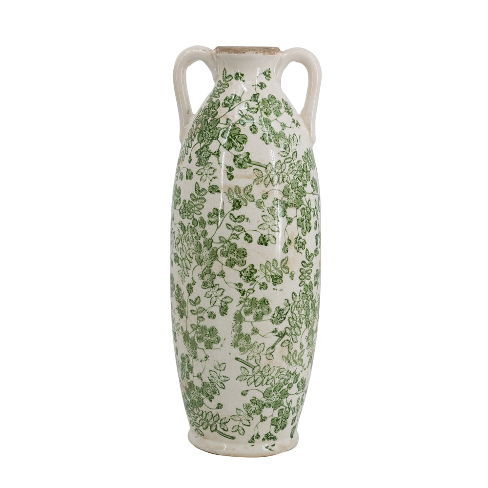 Green Floral Vase 35cm