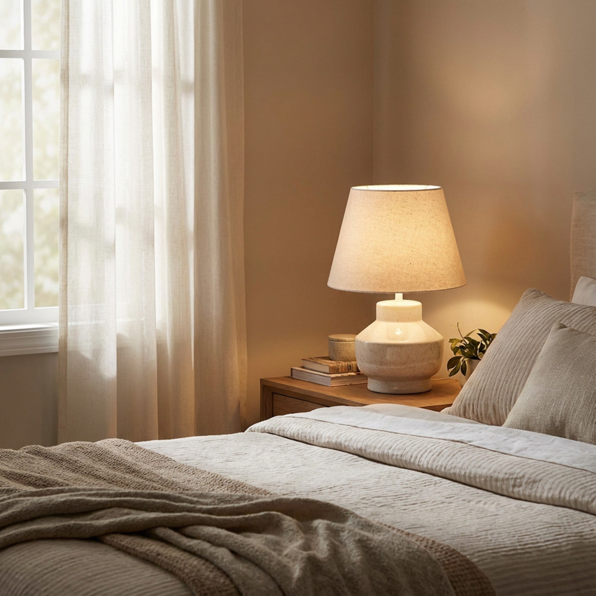 Sloane Ceramic Bedside Lamp 36cm