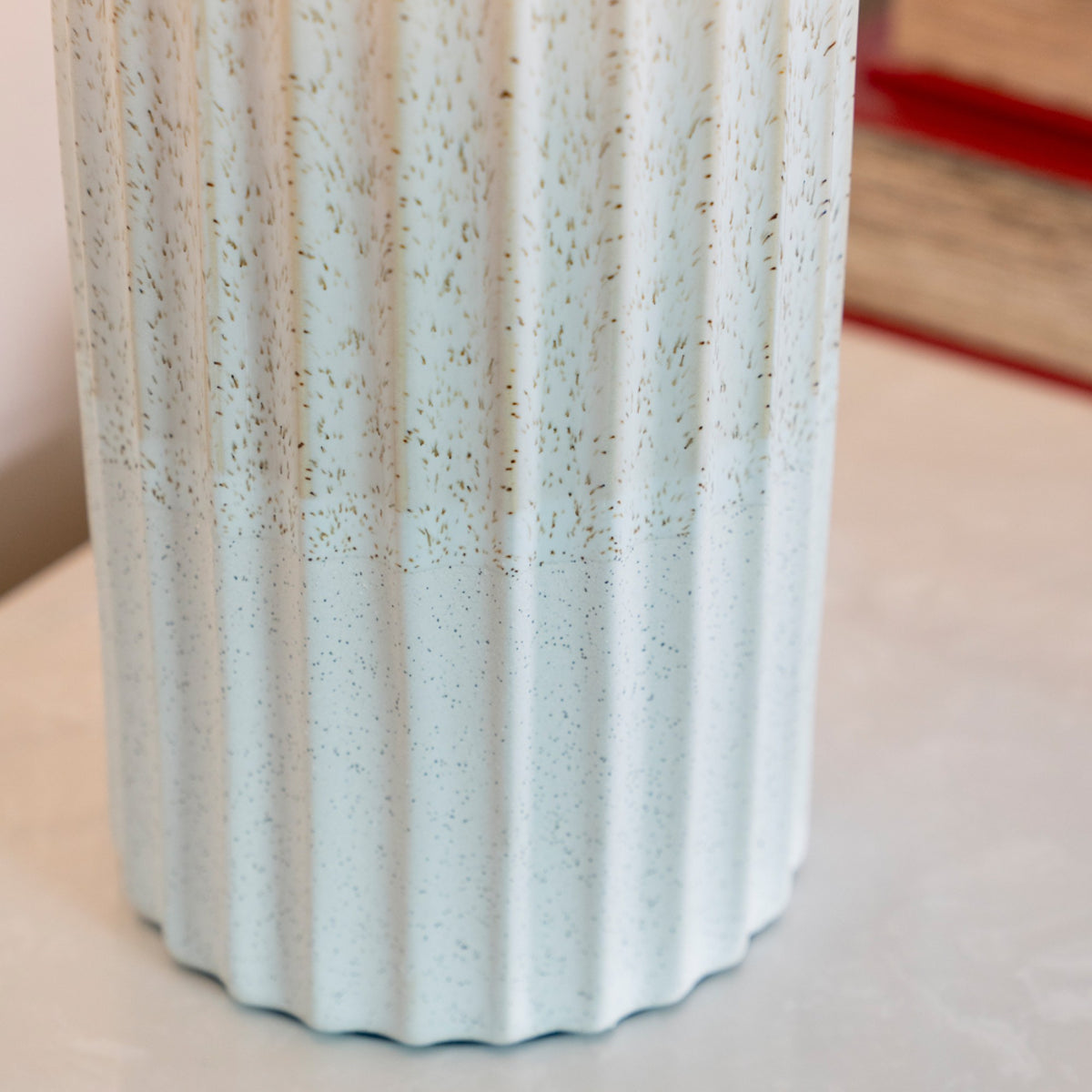 Sloane Ceramic Table Lamp Ridged 64cm