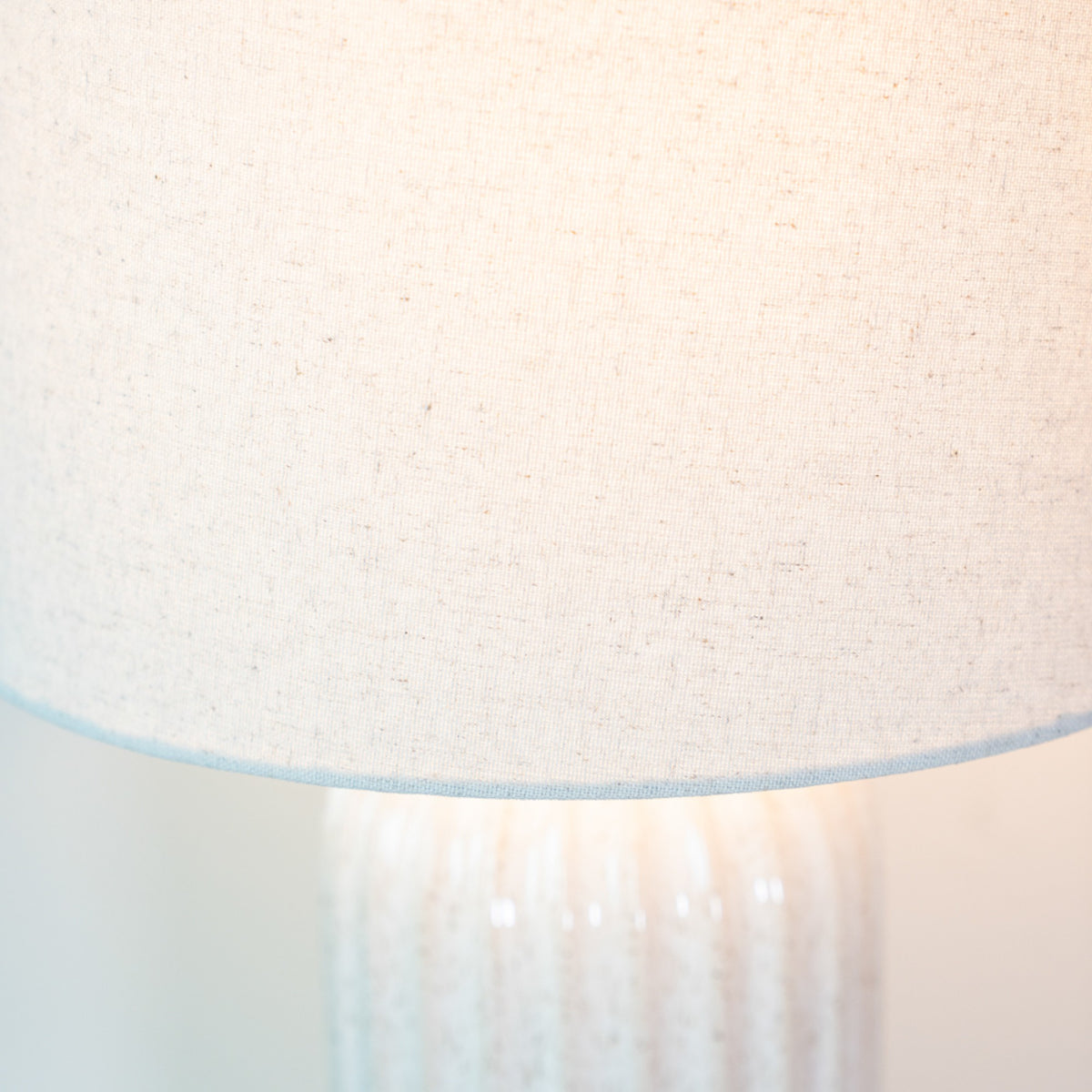 Sloane Ceramic Table Lamp Ridged 64cm