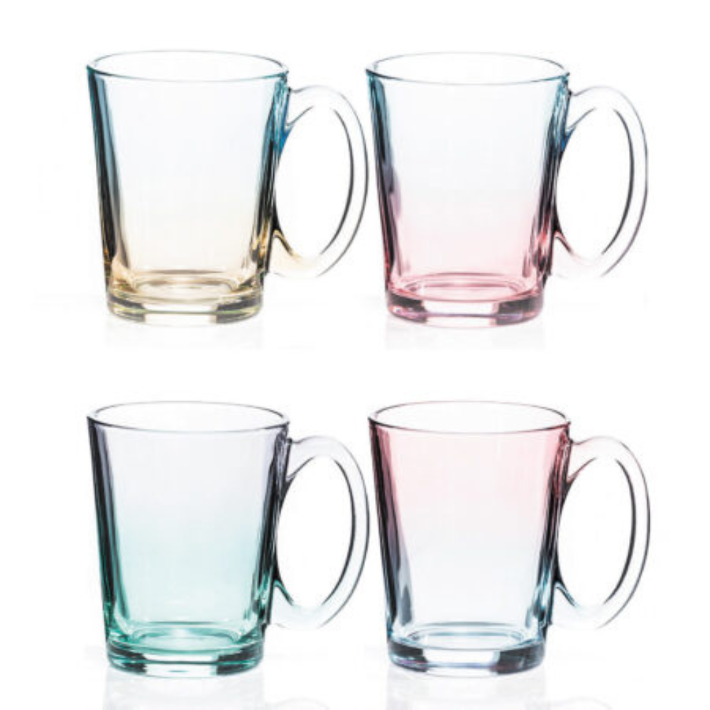 Two Tone Lustre Mug Set of 4