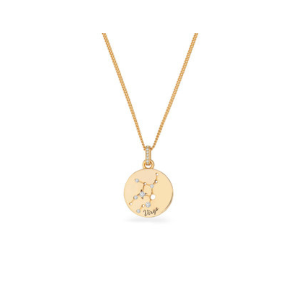 Zodiac Gold Pendant - Virgo