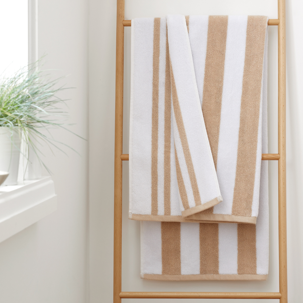 Bath Towel, Jacquard Natural
