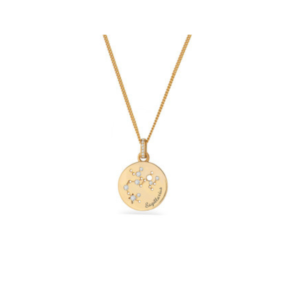 Zodiac Gold Pendant - Sagittarius