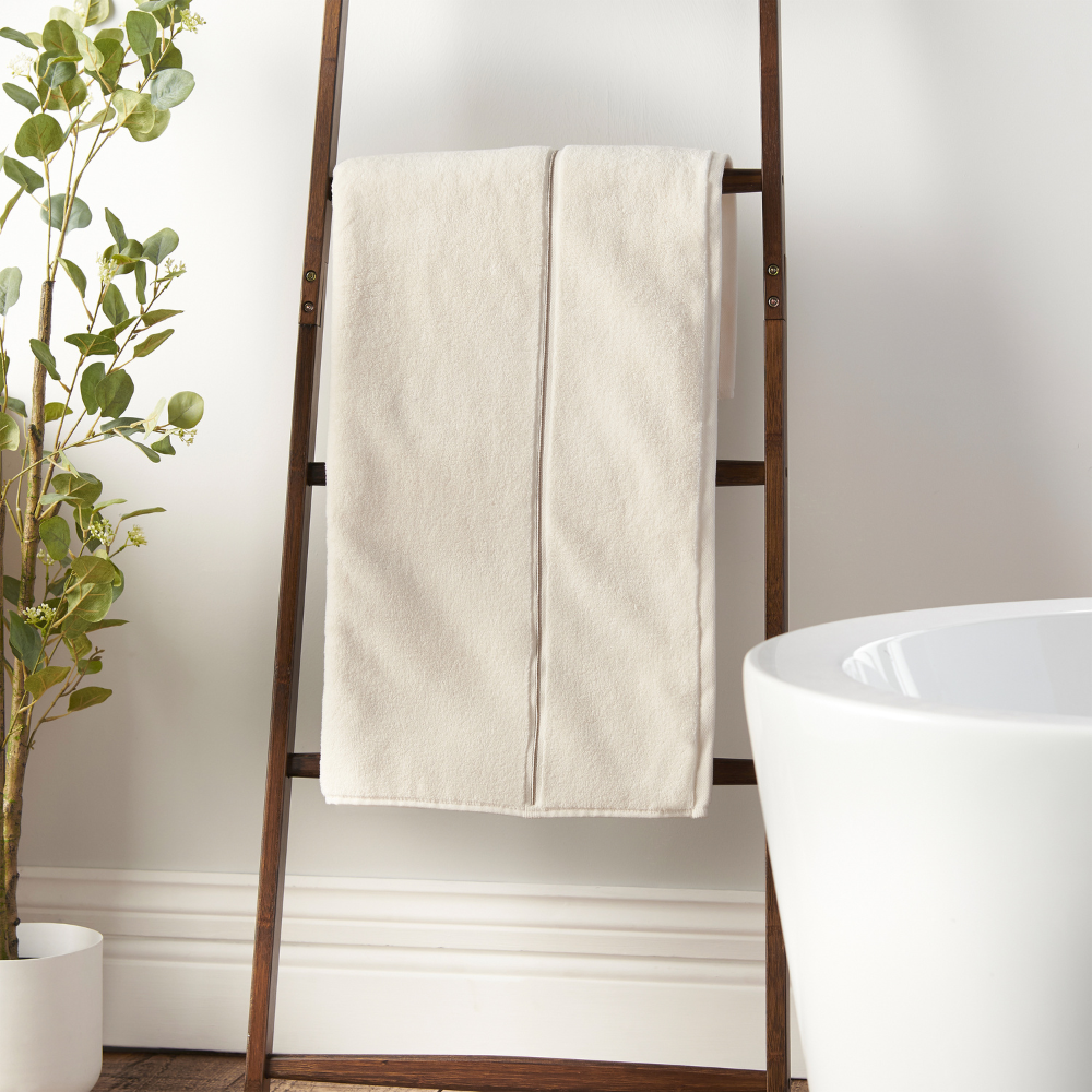 Zero Twist Bath Towel, Natural