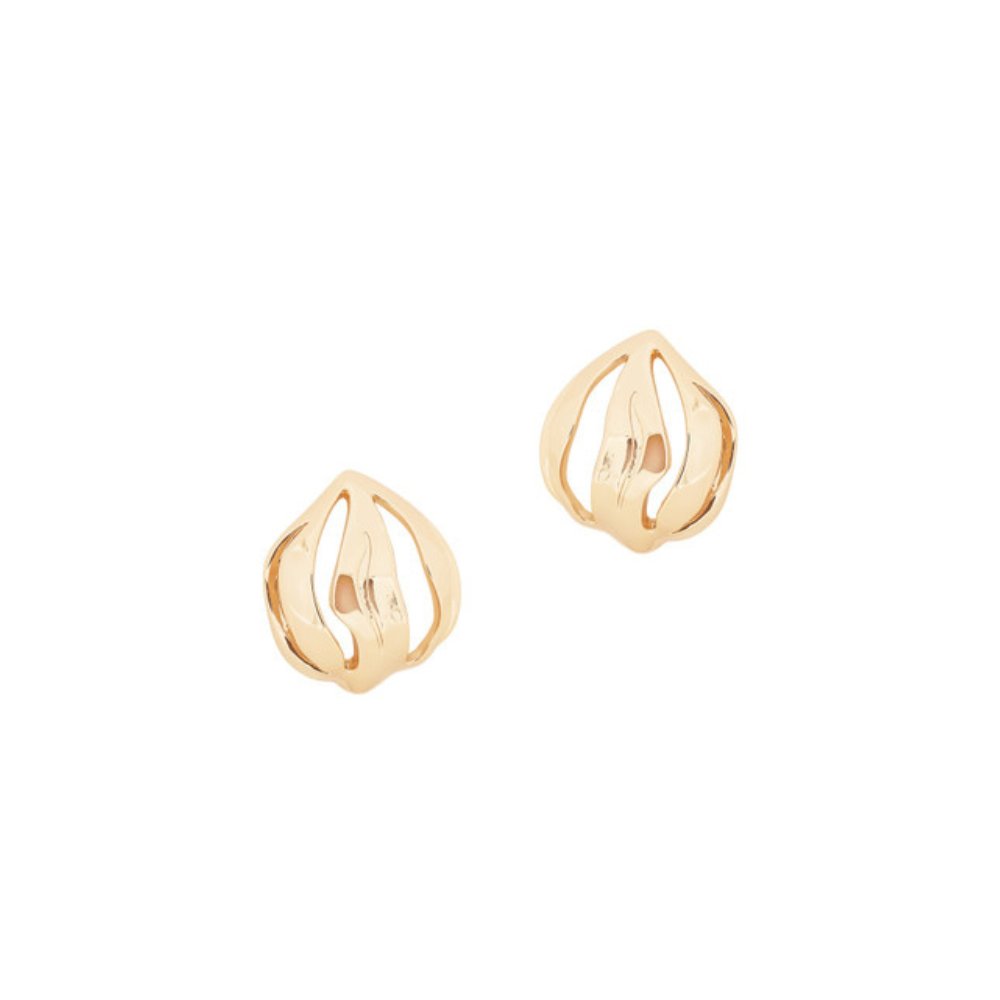 Shell Earrings, Gold