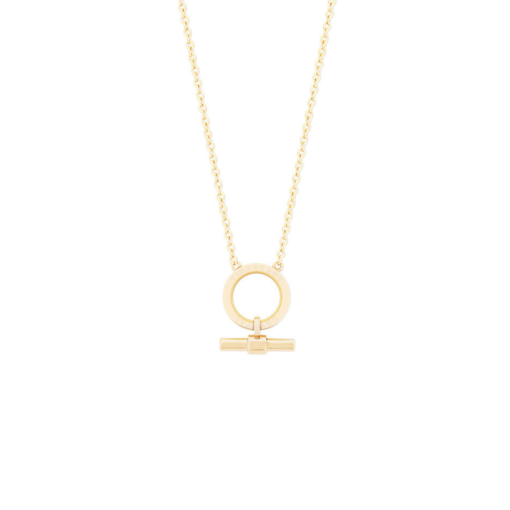Circle Bar Pendant, Gold