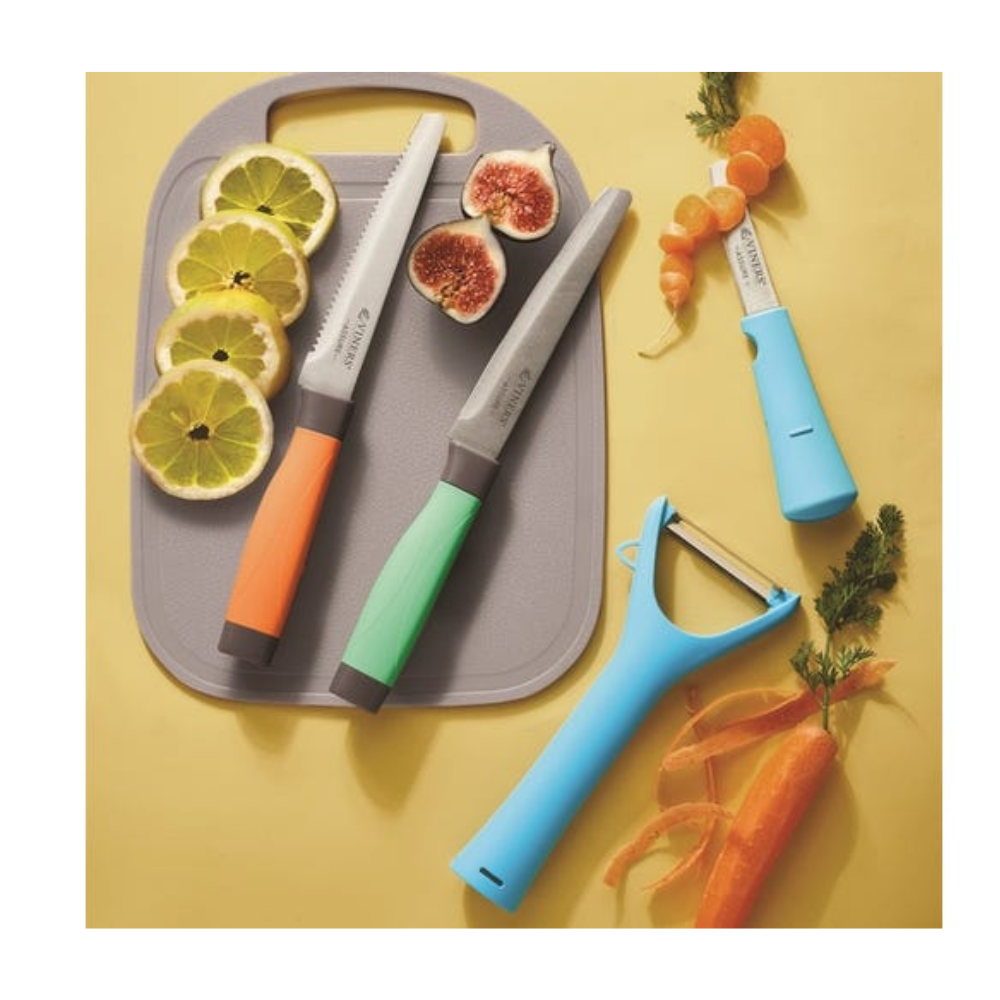 Assure Colour Code Knife, Peel & Board Set