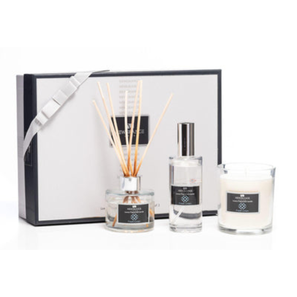 Fresh Linen Luxury Candle, Diffuser & Room Spray Set