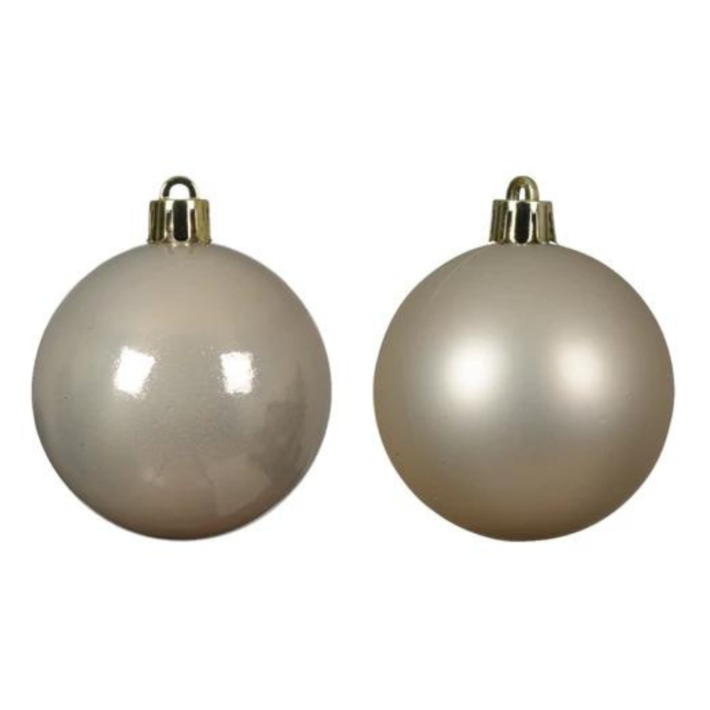 Pearl Shatterproof Mix Bauble Set