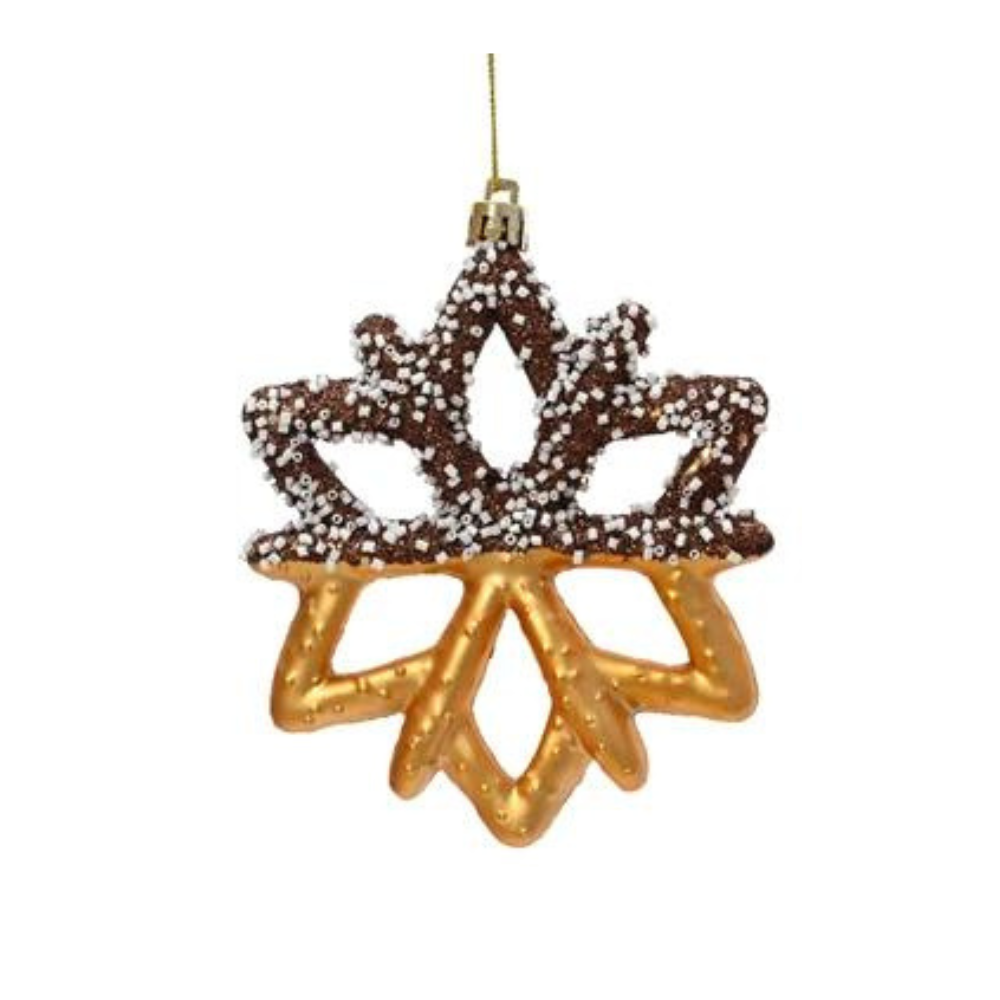 Pretzel Snowflake Hanging Decoration