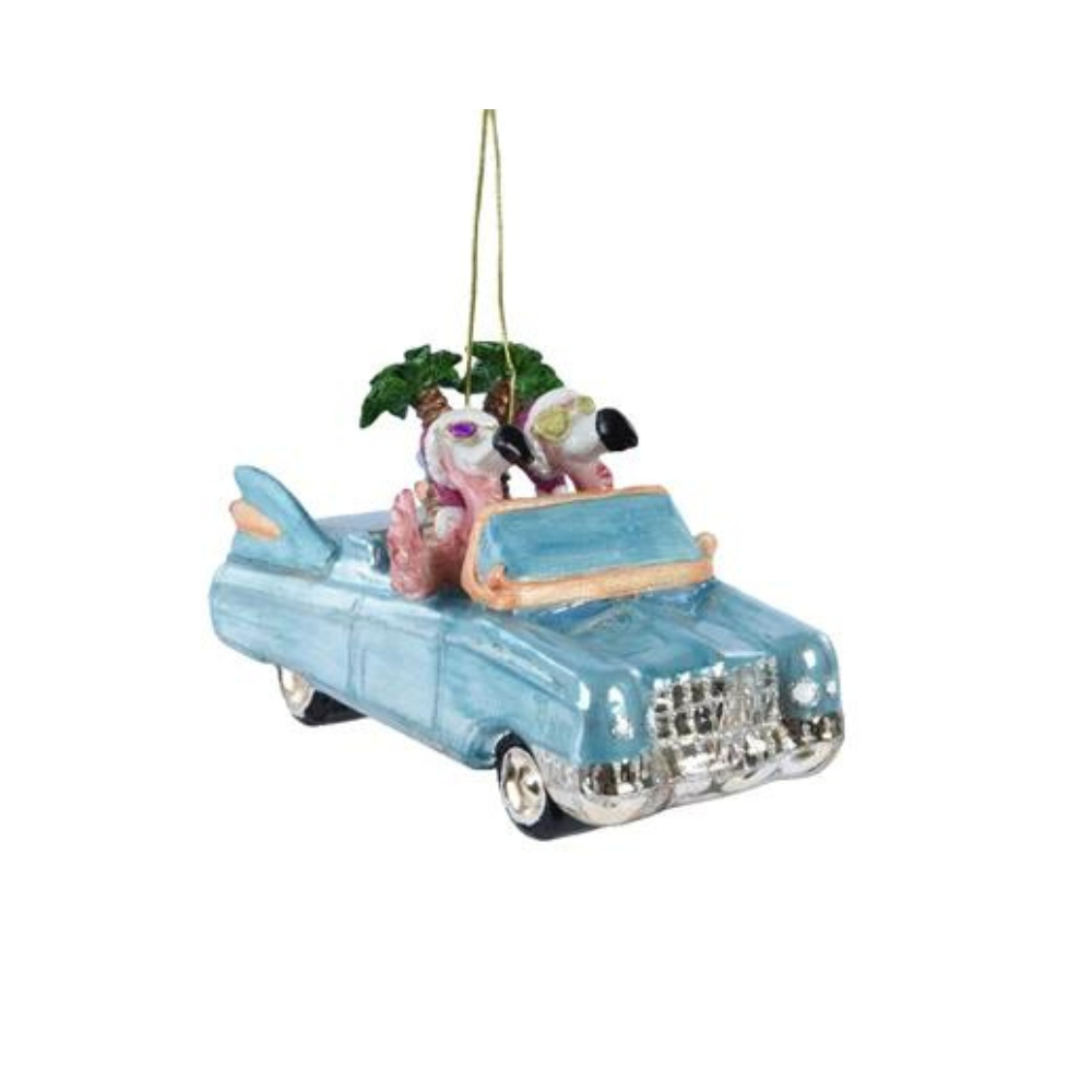 Blue Car Christmas Decoration