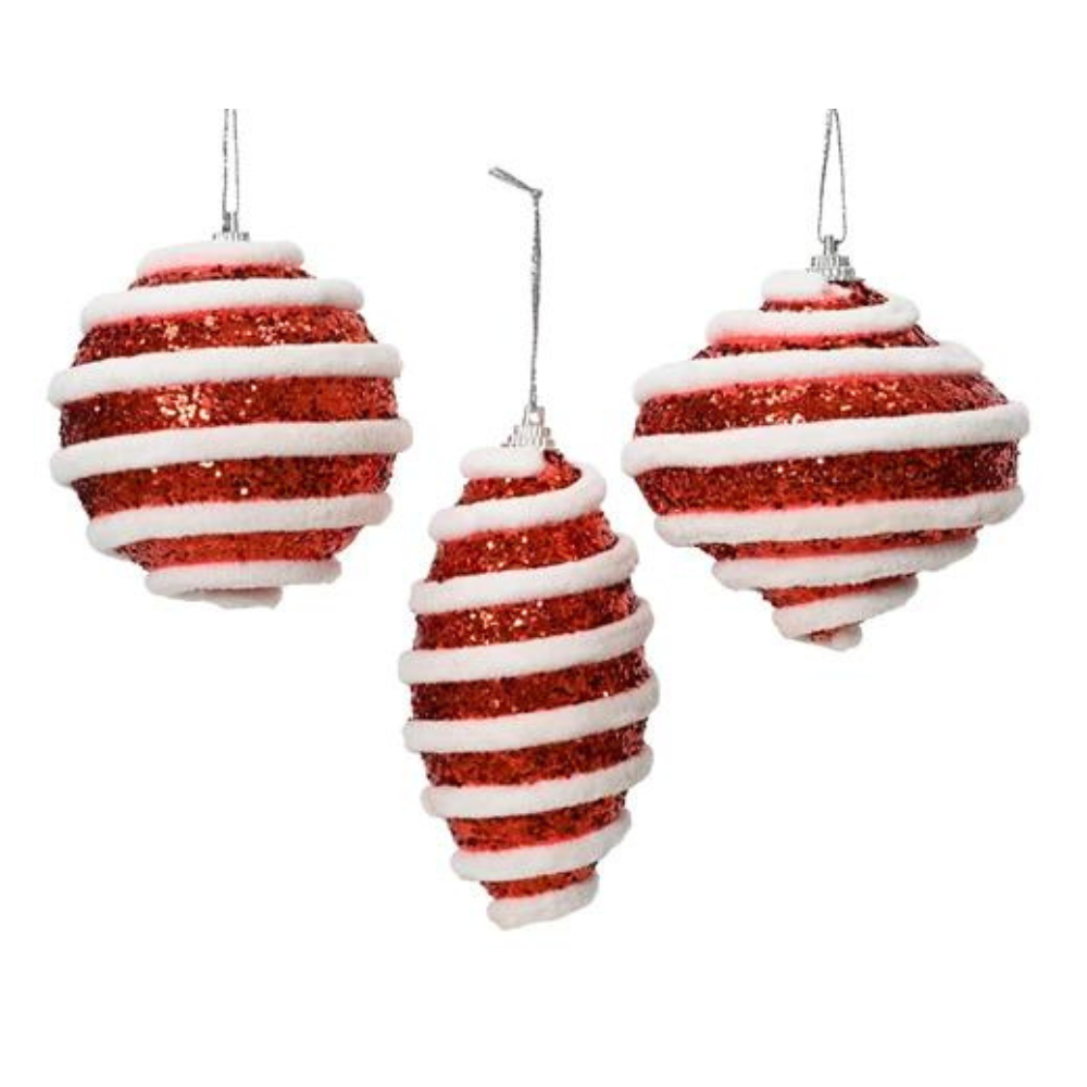 Candy Stripe Shatterproof Baubles