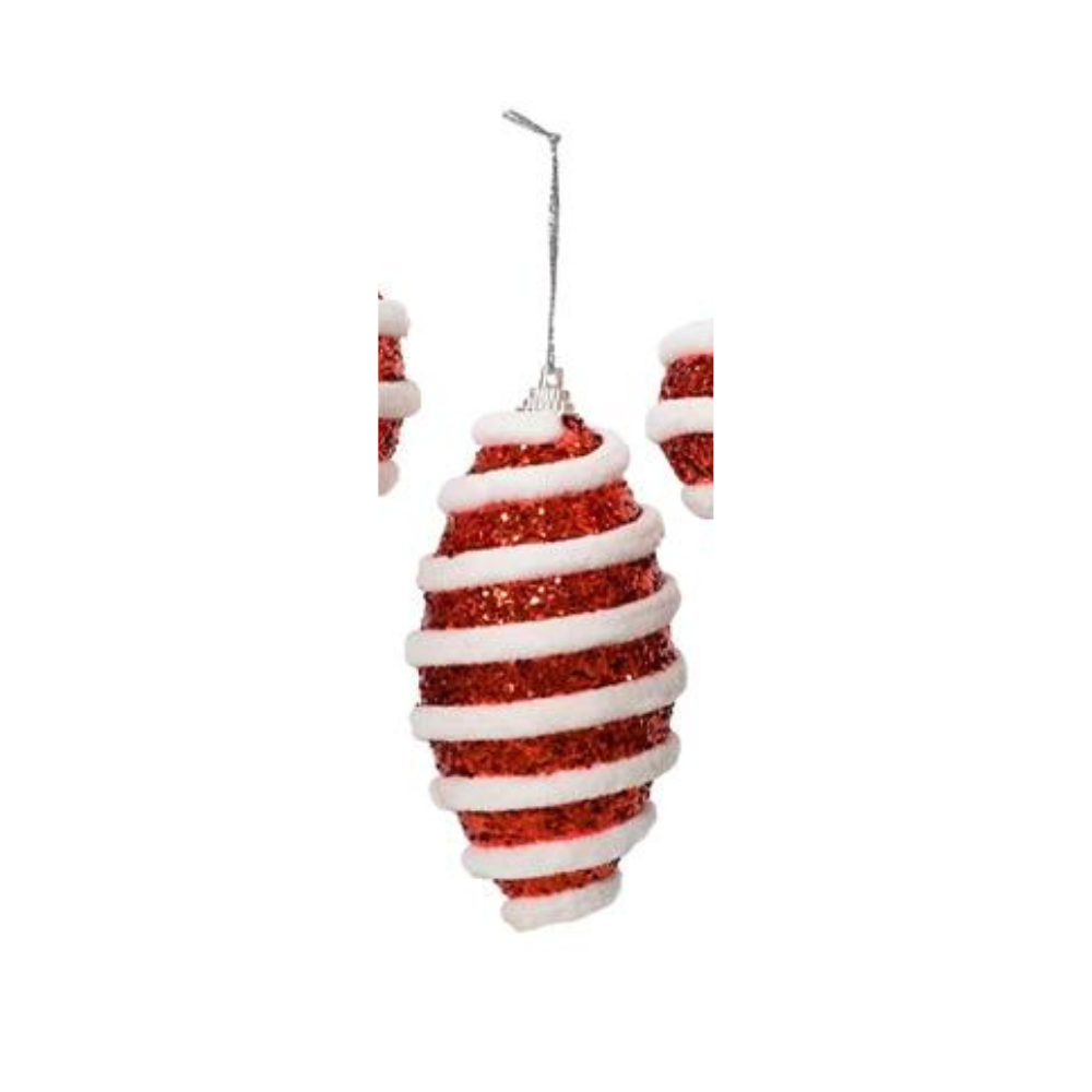 Candy Stripe Shatterproof Baubles