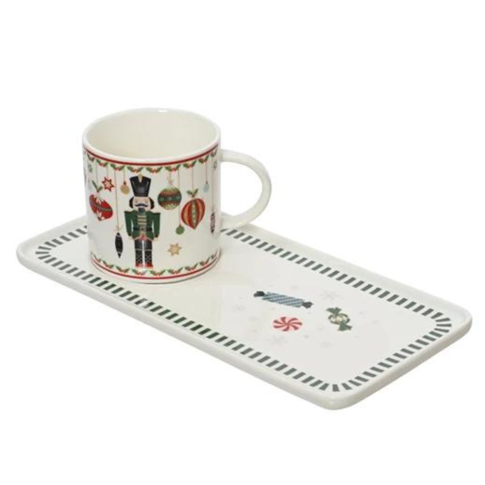 Nutcracker Nut & Tray Set