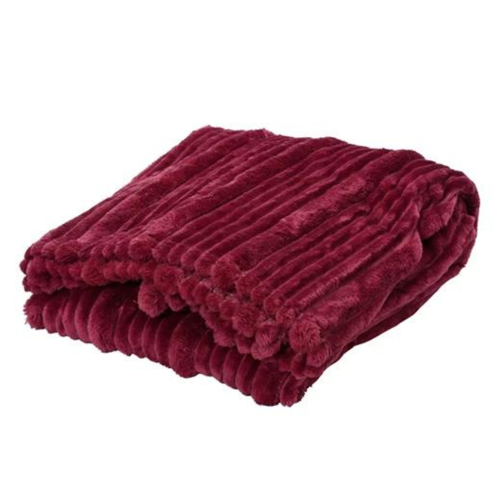 Pomegranate Irregular Stripe Throw