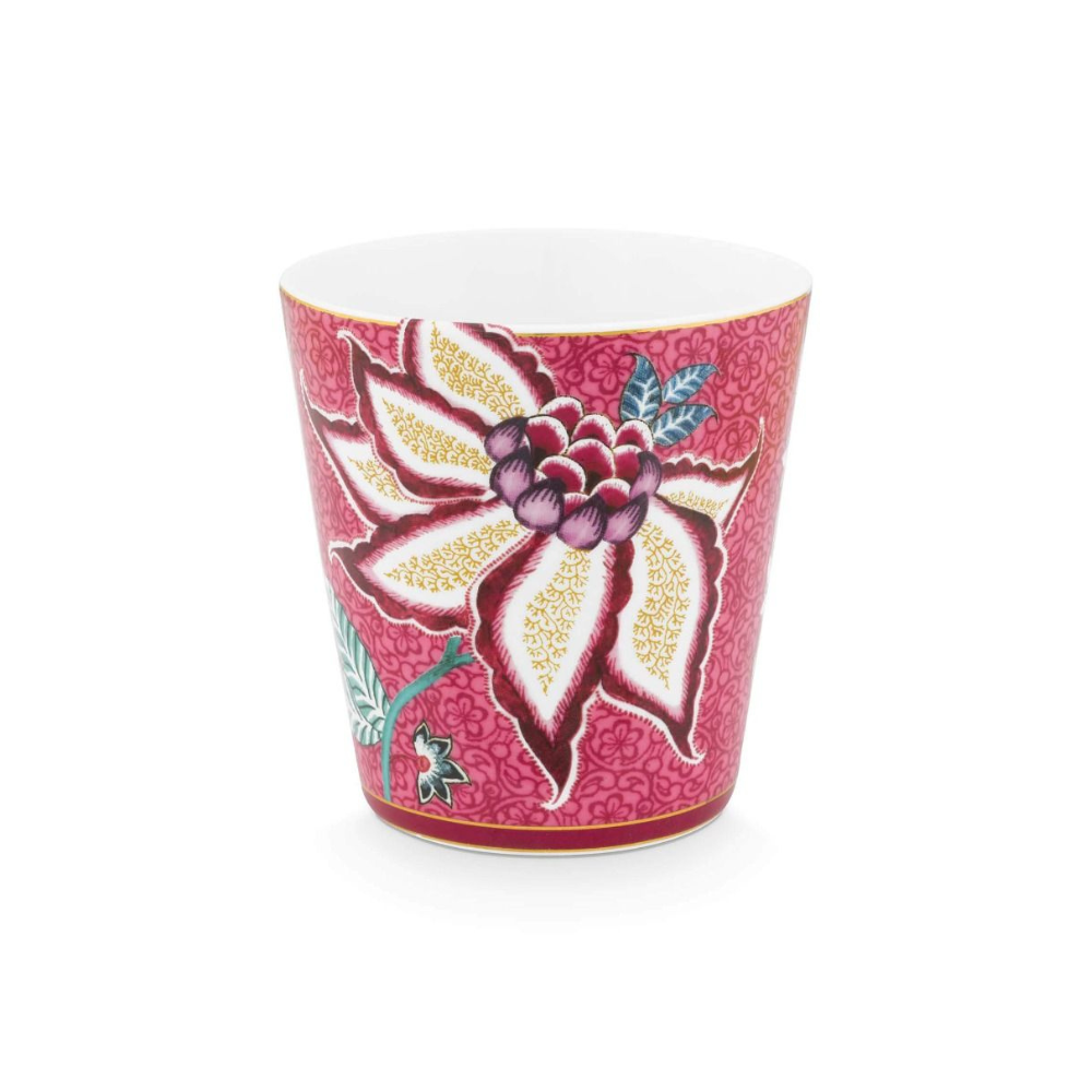 Oriental Flower Cups x4 - Pink