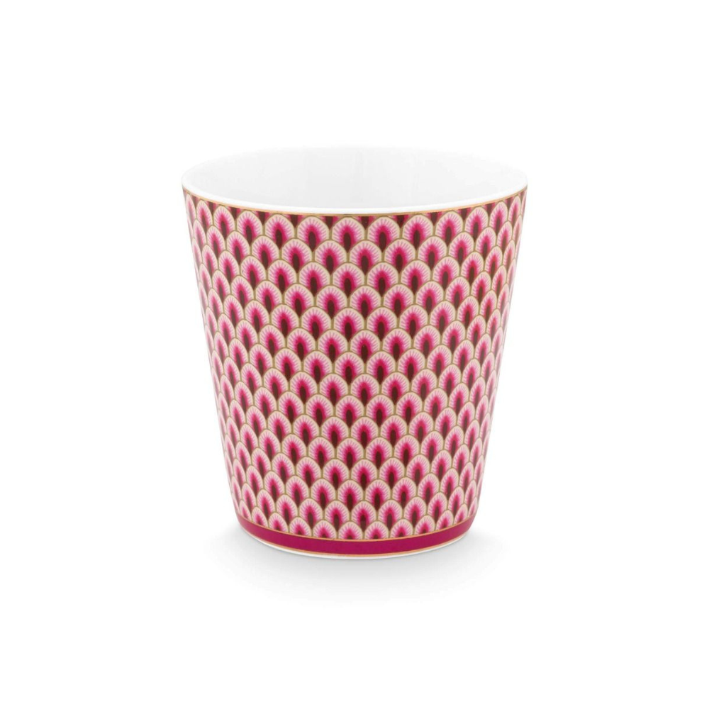 Oriental Flower Cups x4 - Pink