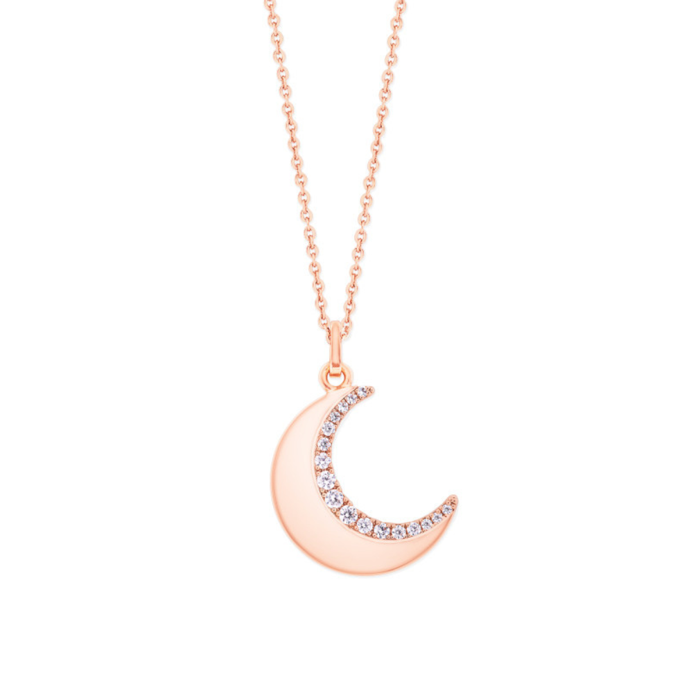Half Moon Pendant Rose Gold