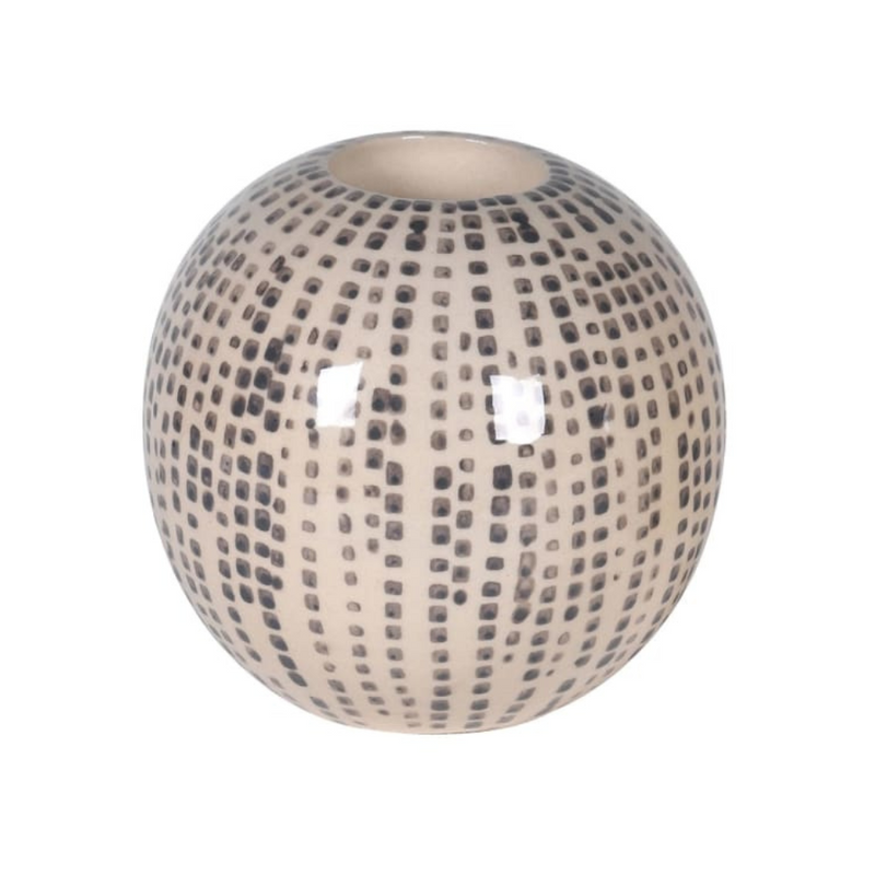 Hand Painted Large Dotty Candle Holder