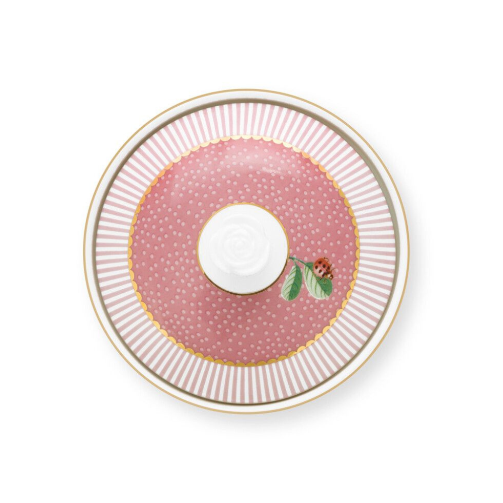 La Majorelle Lidded Sugar Bowl, Pink