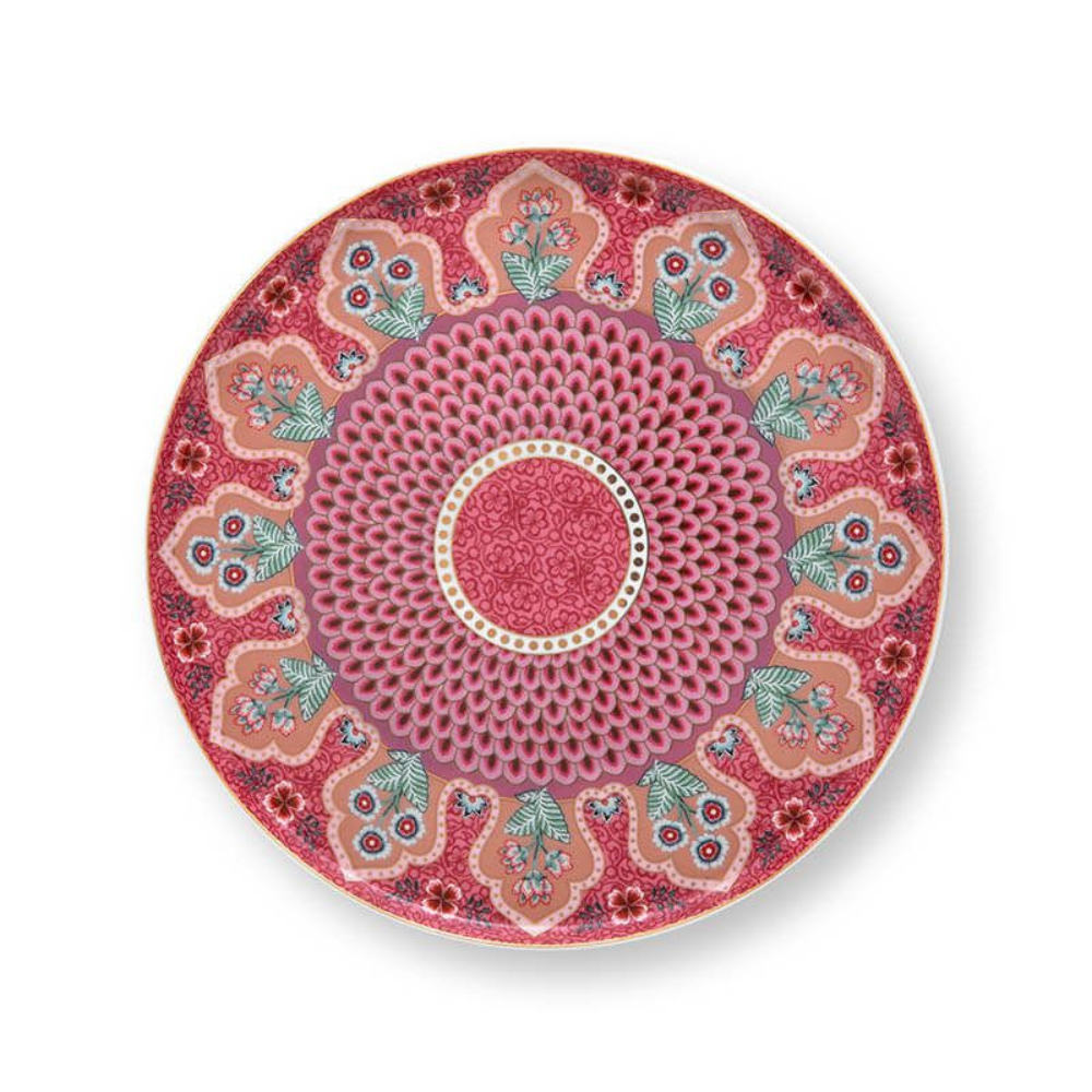 Oriental Flower Festival Cake Stand - Dark Pink