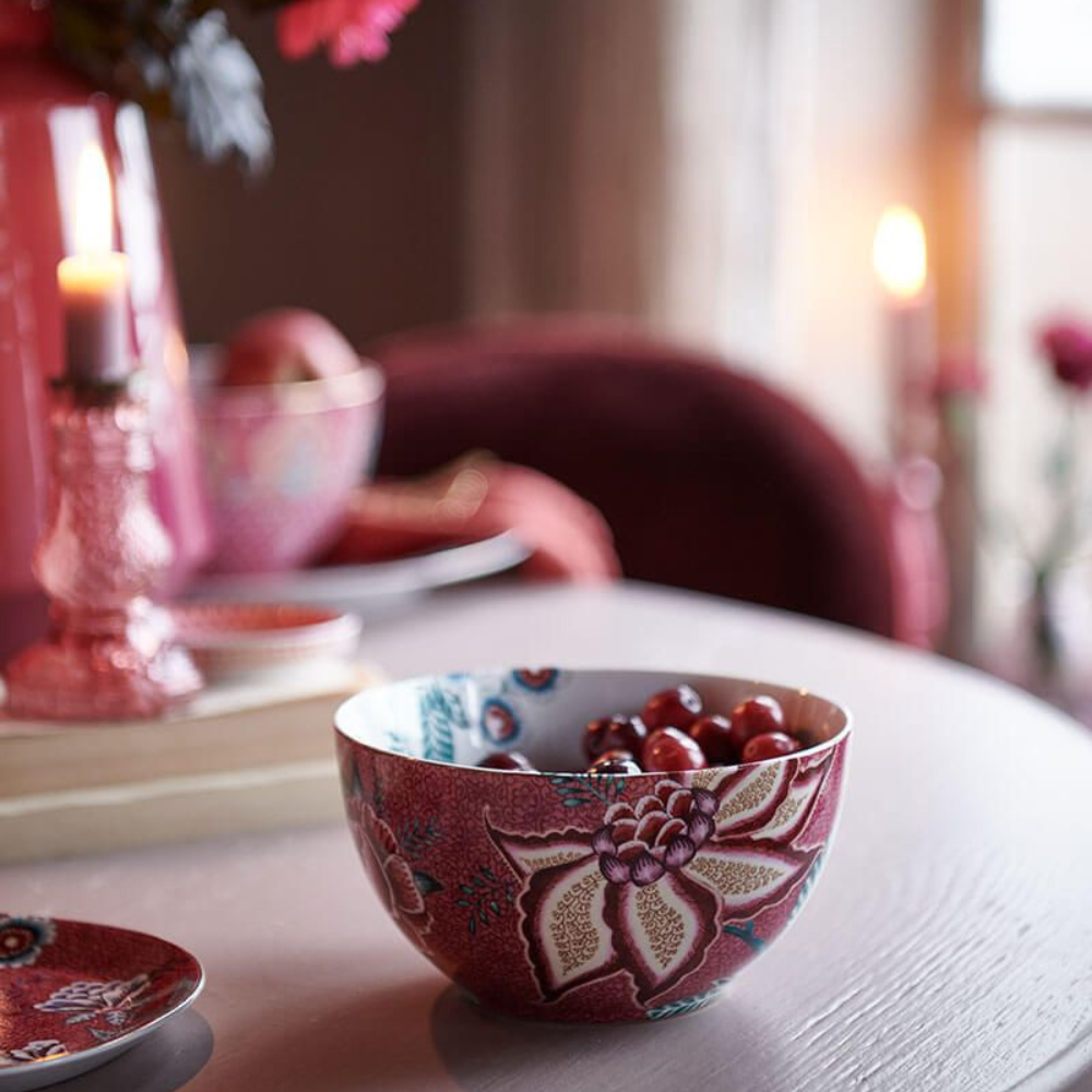 Oriental Flower Tea Set  - Pink