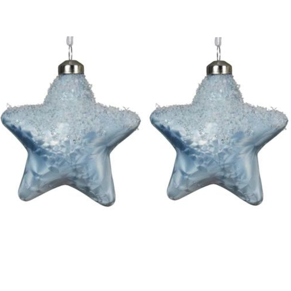 Set of 2 Star Decorations