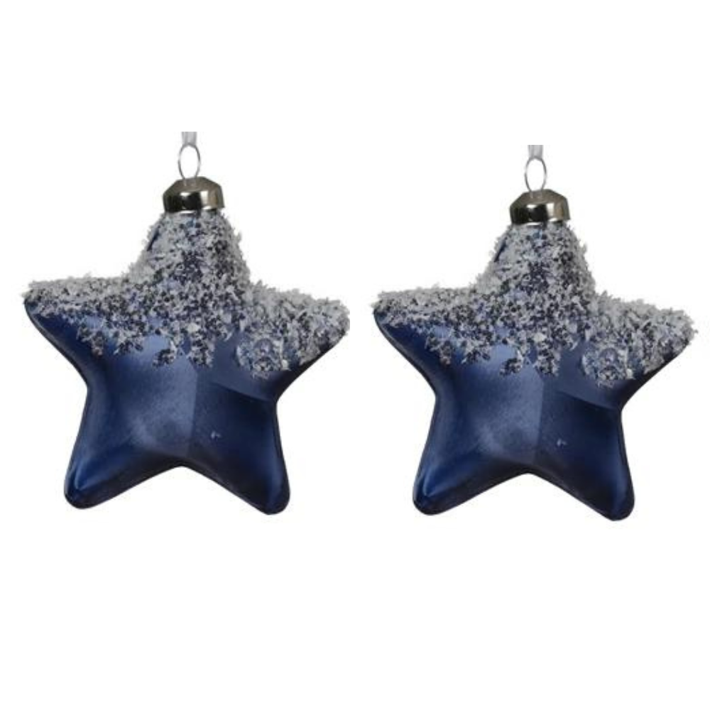 Set of 2 Star Decorations