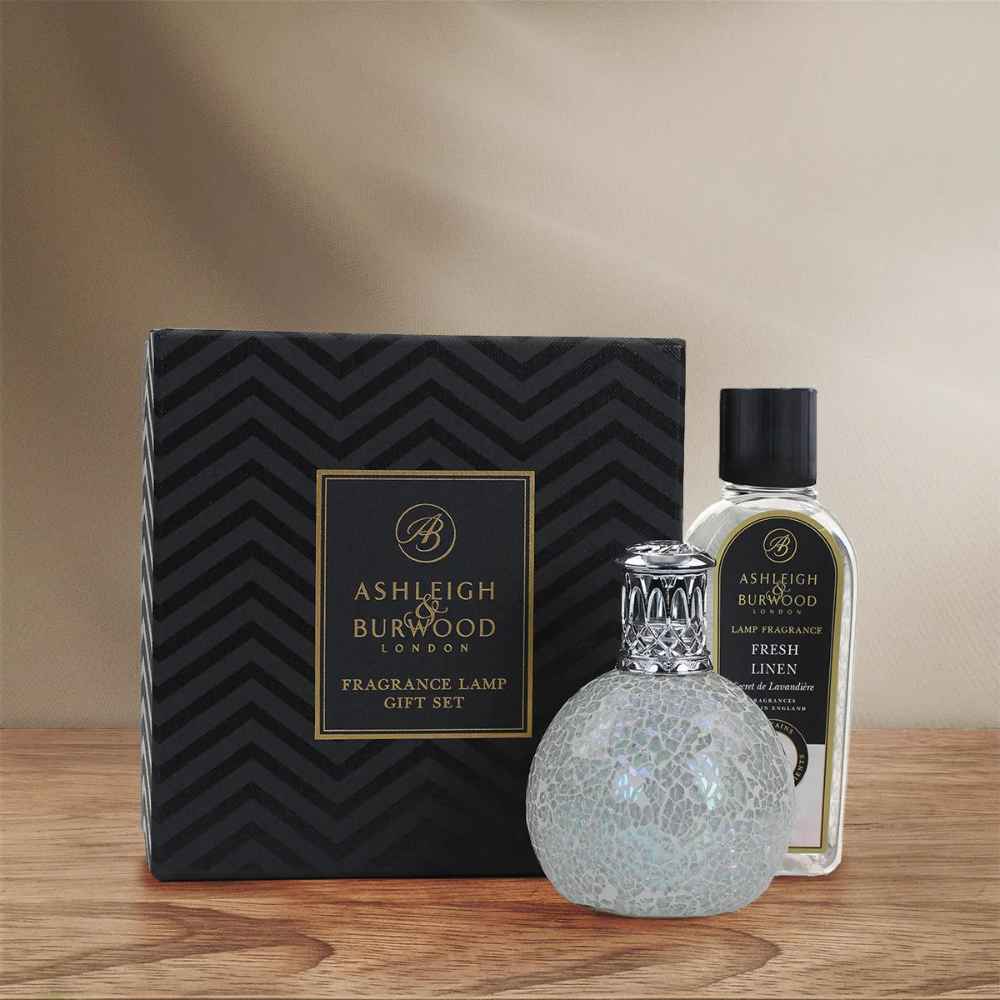 Fragrance Lamp Gift Set - The Pearl & Fresh Linen