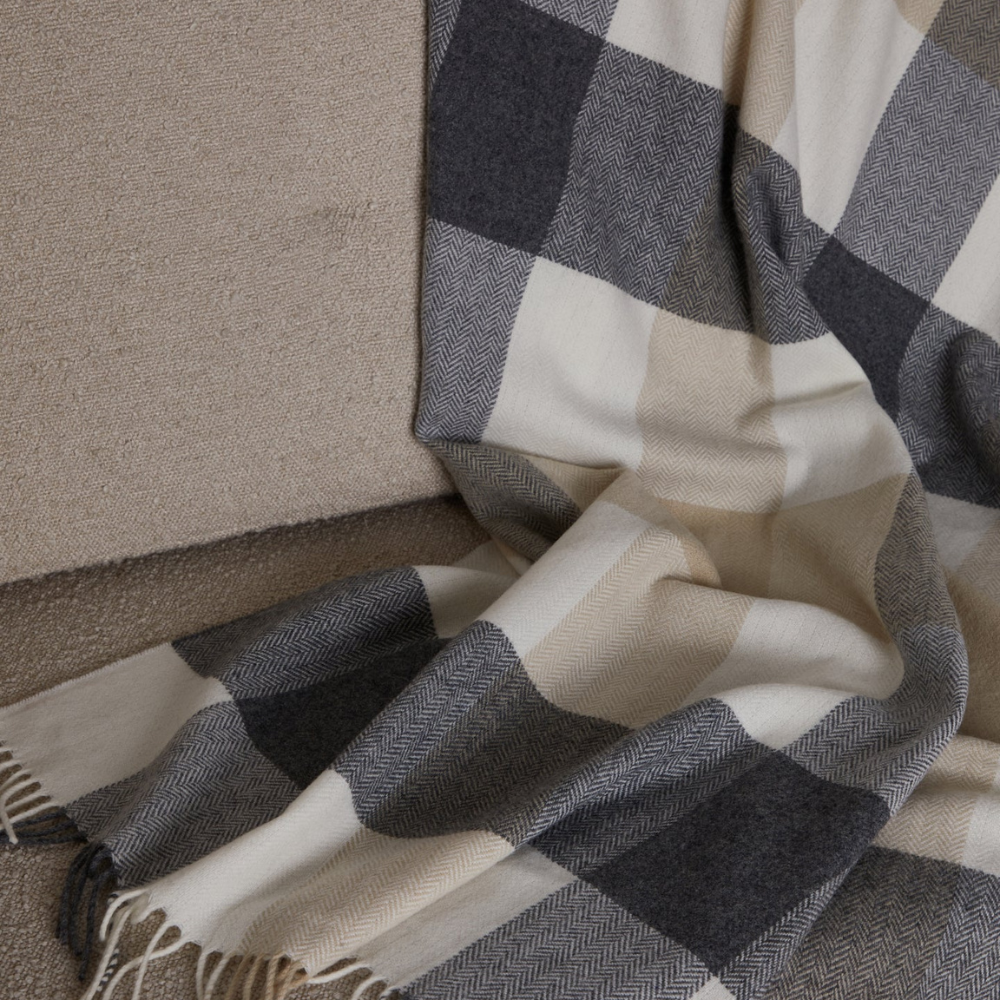 Classic Check Lambswool Throw