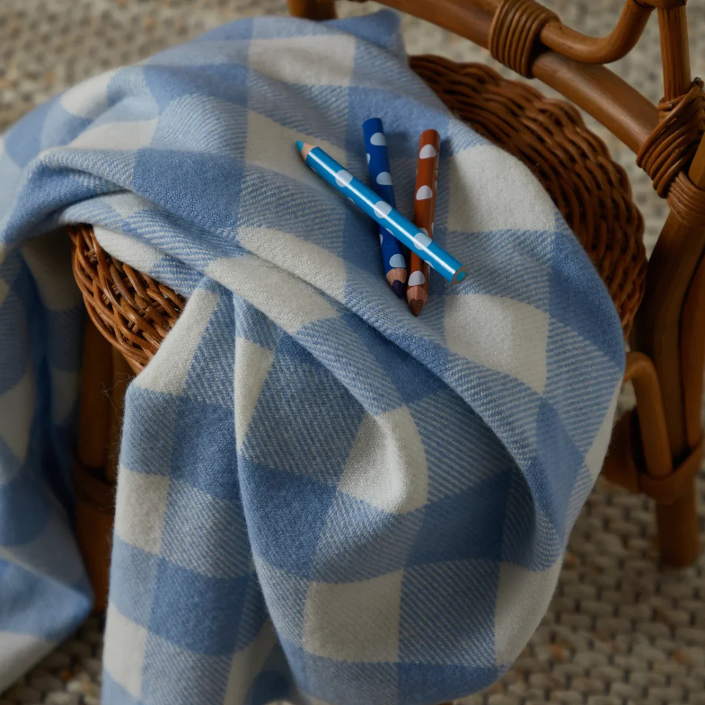 Foxford Blue Blanket Check