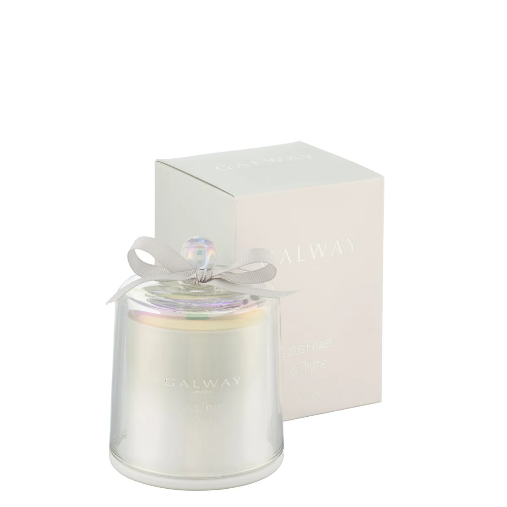 Lotus Flower & Thyme Scented Bell Jar Candle