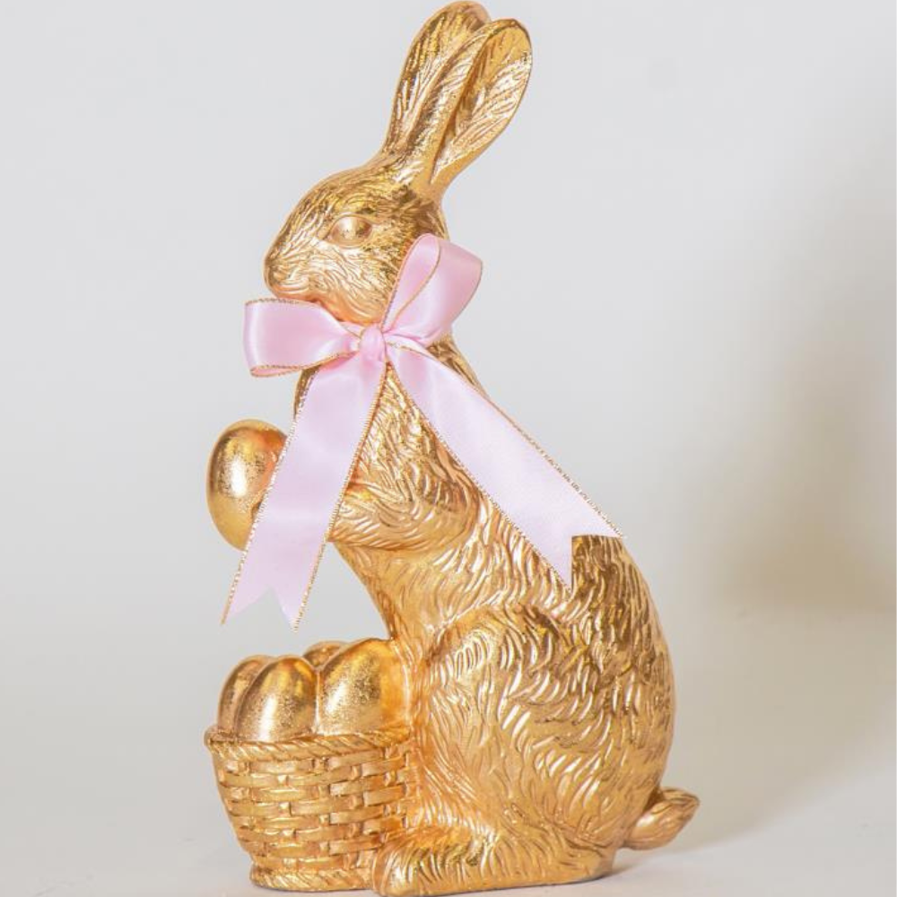 Gold Rabbit with Eggs