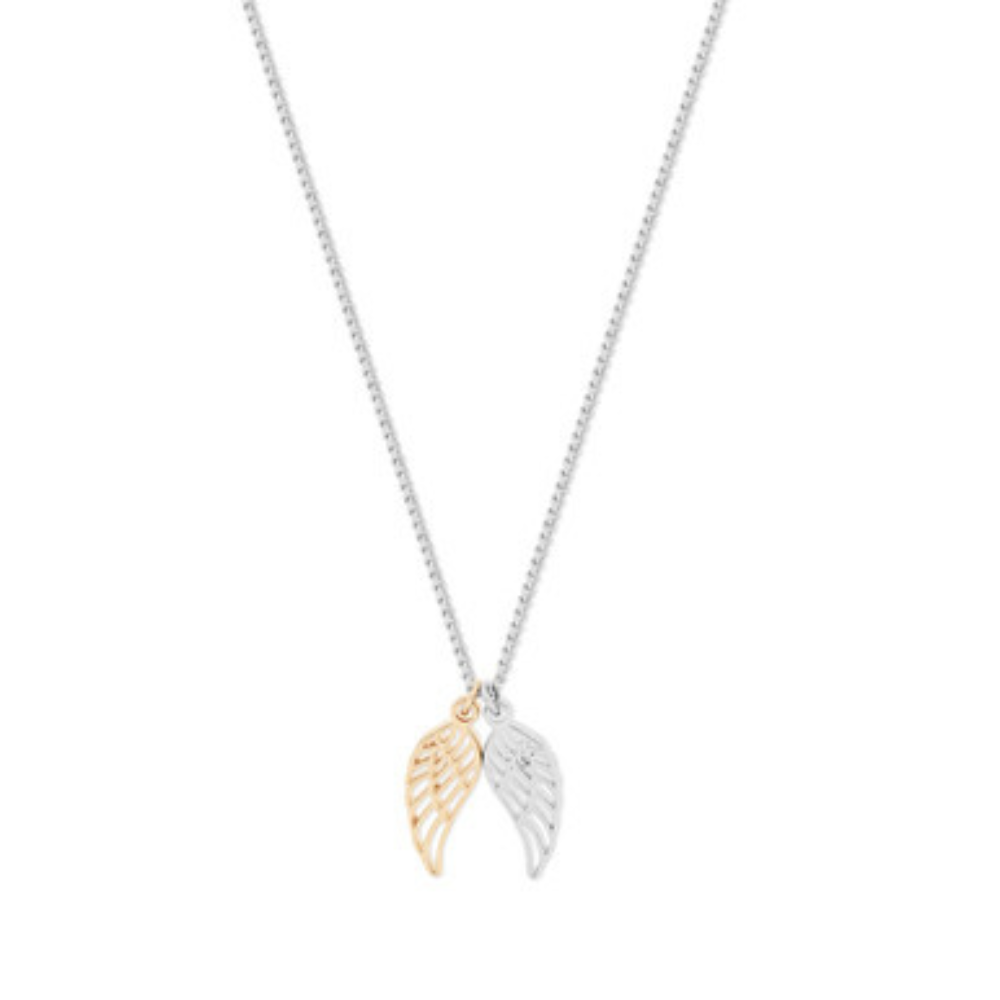 Angel Wings Gold & Silver Necklace