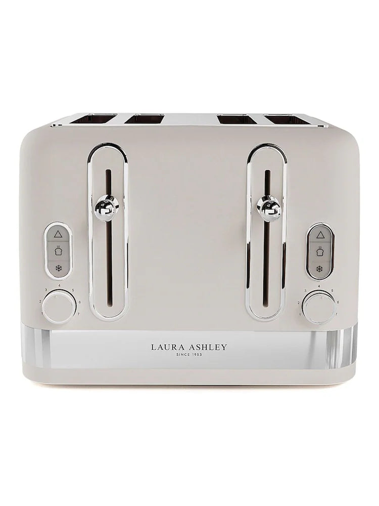 Laura Ashley Dove Grey 4 Slice Toaster