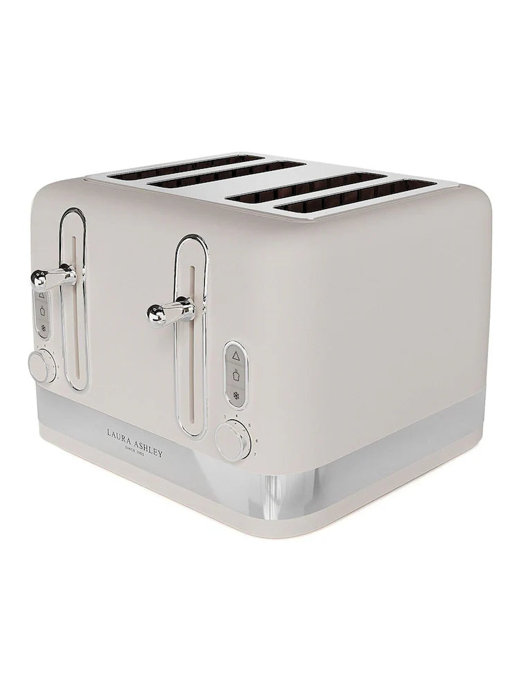 Laura Ashley Dove Grey 4 Slice Toaster