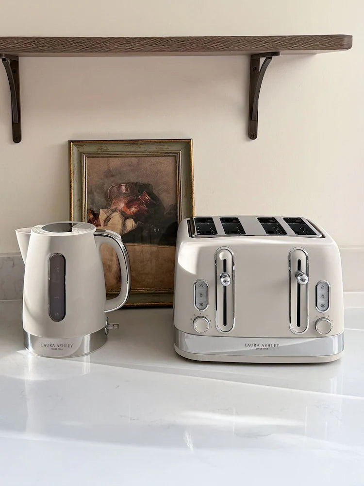 Laura Ashley Dove Grey 4 Slice Toaster