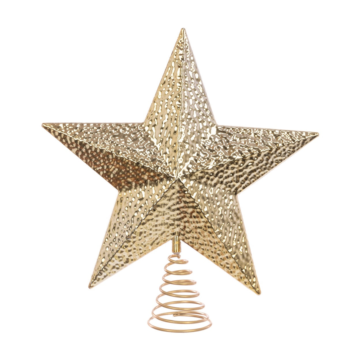 Gold Metallic Star Tree Topper 29cm