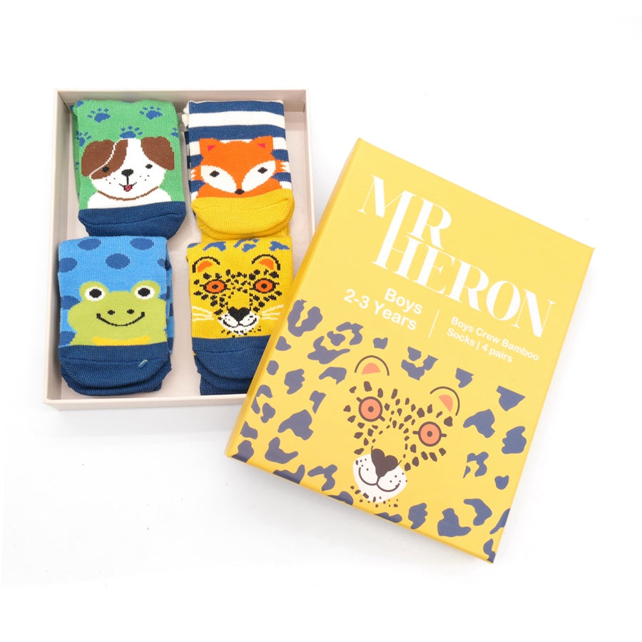 Animal Sock Boys Set 4 (2-3YR)