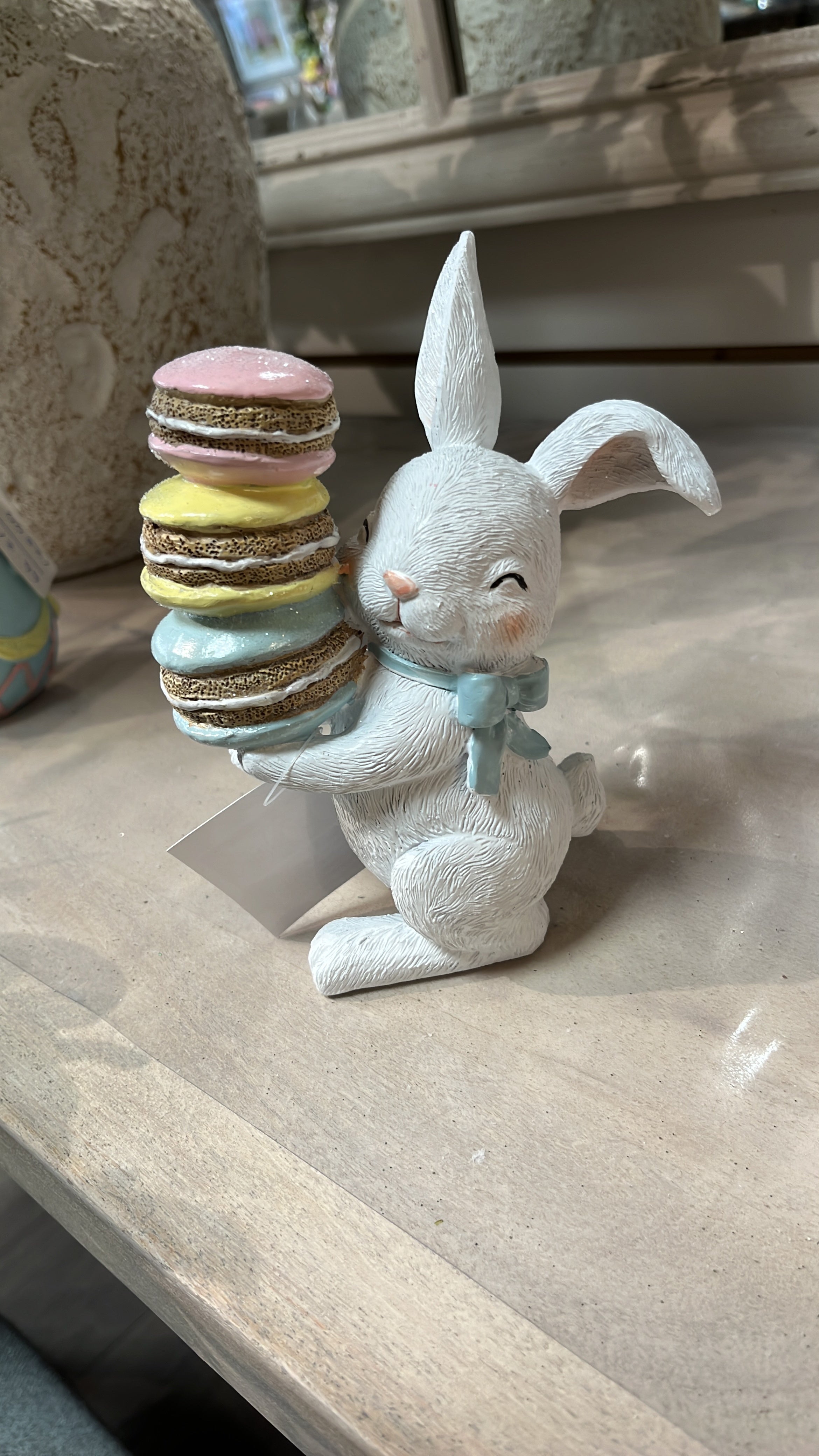 Small Bunny with Macaron