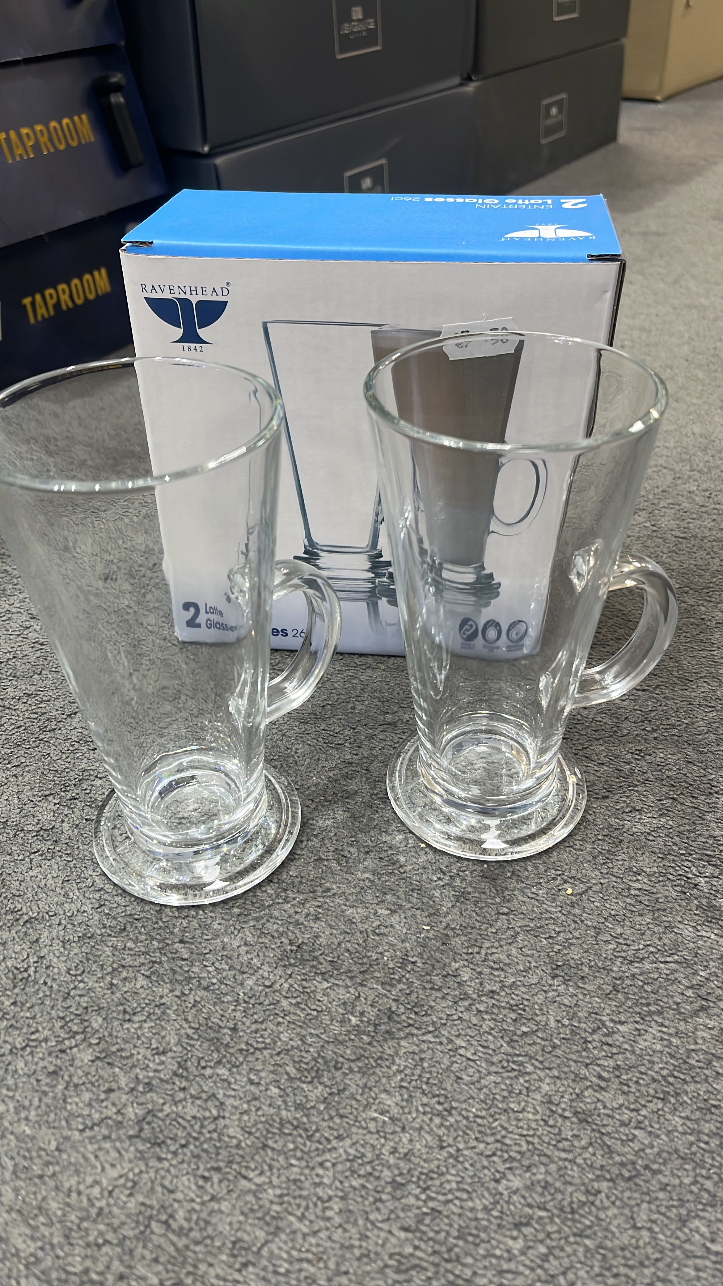Latte Glasses Pair