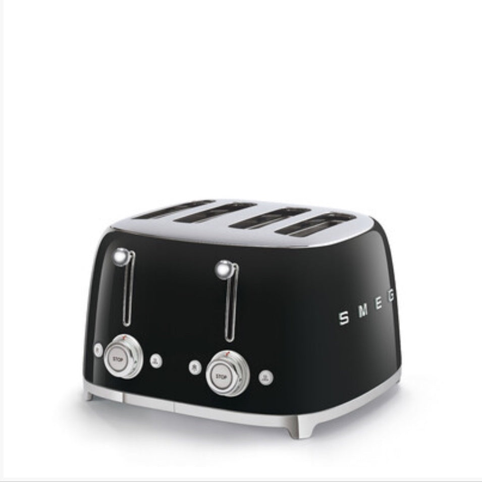 Smeg 4 Slice 50s Style Toaster - Black