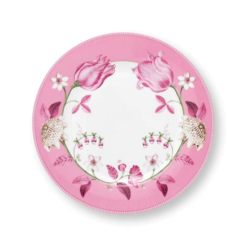 Breakfast Plate Jolie Tulip Pink 23cm