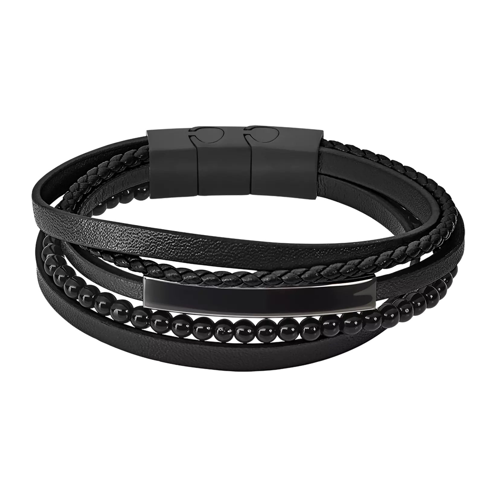 LOTUS STYLE MEN'S LEATHER BRACELET LS2144-2/4