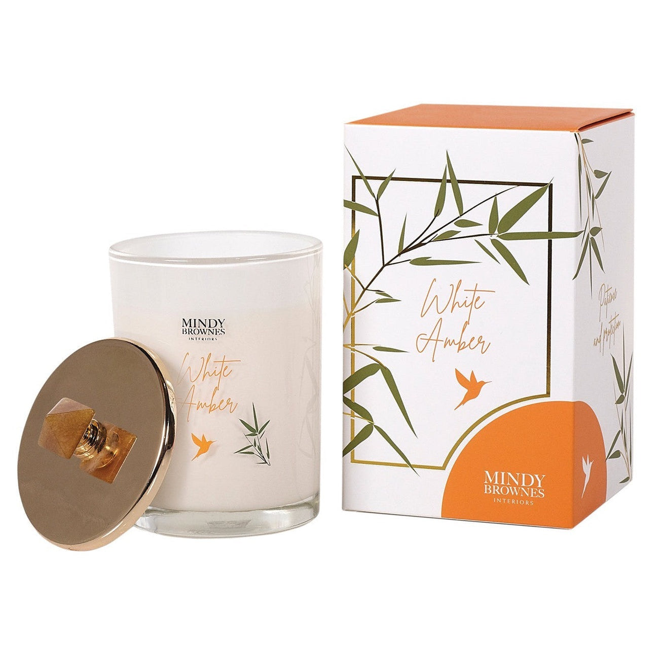 White Amber Candle