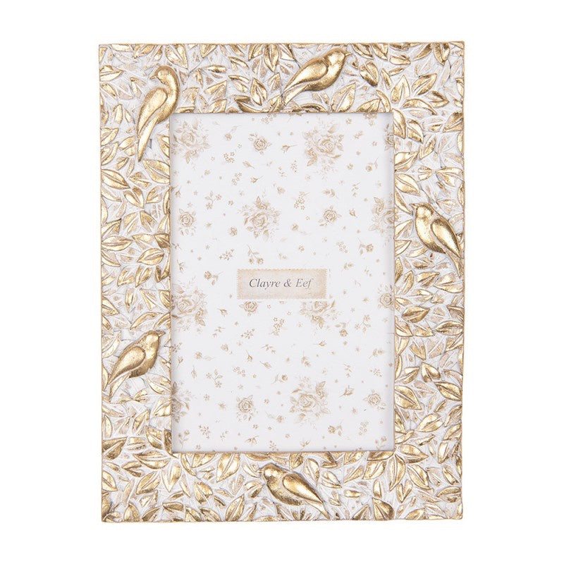 CLAYRE&EEF PHOTO FRAME 10X15 CM GOLD COLORED PLASTIC GLASS