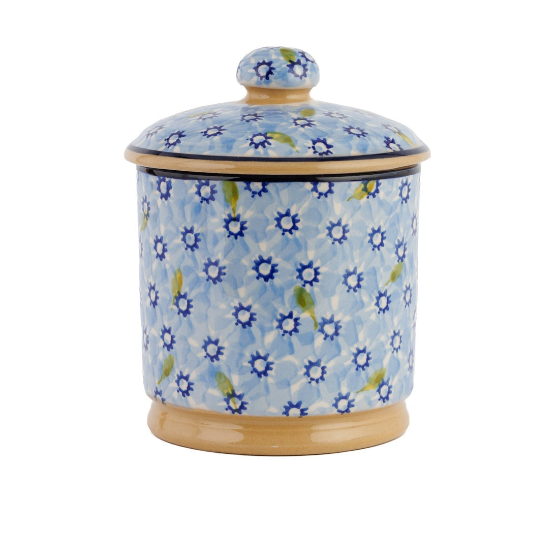 Lidded Sugar Bowl, Light Blue Lawn
